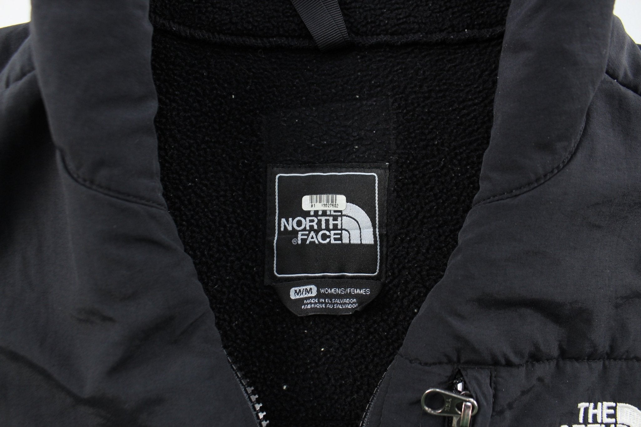 Women's The North Face Embroidered Logo Black Zip Up Jacket - ThriftedThreads.com