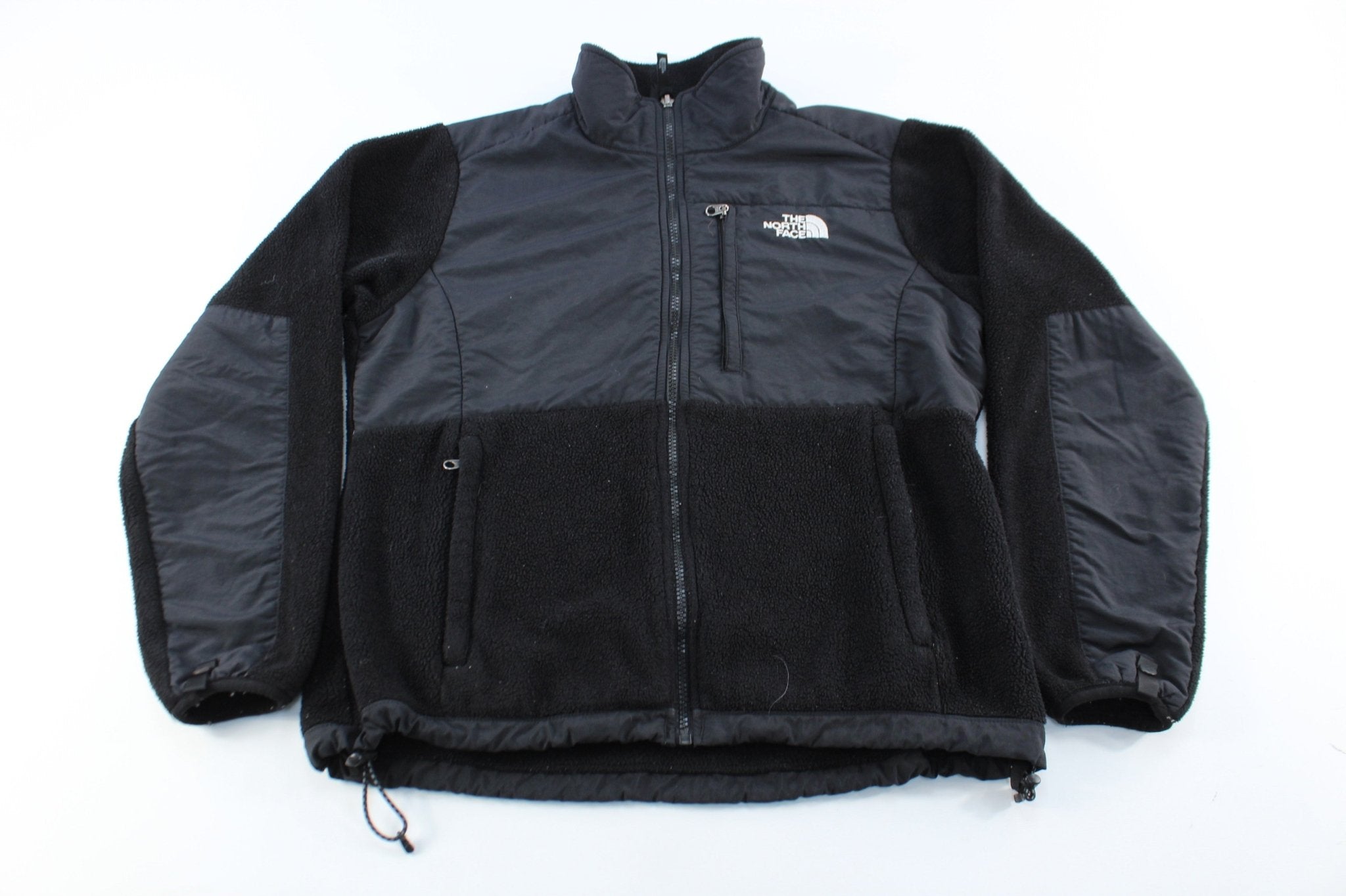Women's The North Face Embroidered Logo Black Zip Up Jacket - ThriftedThreads.com
