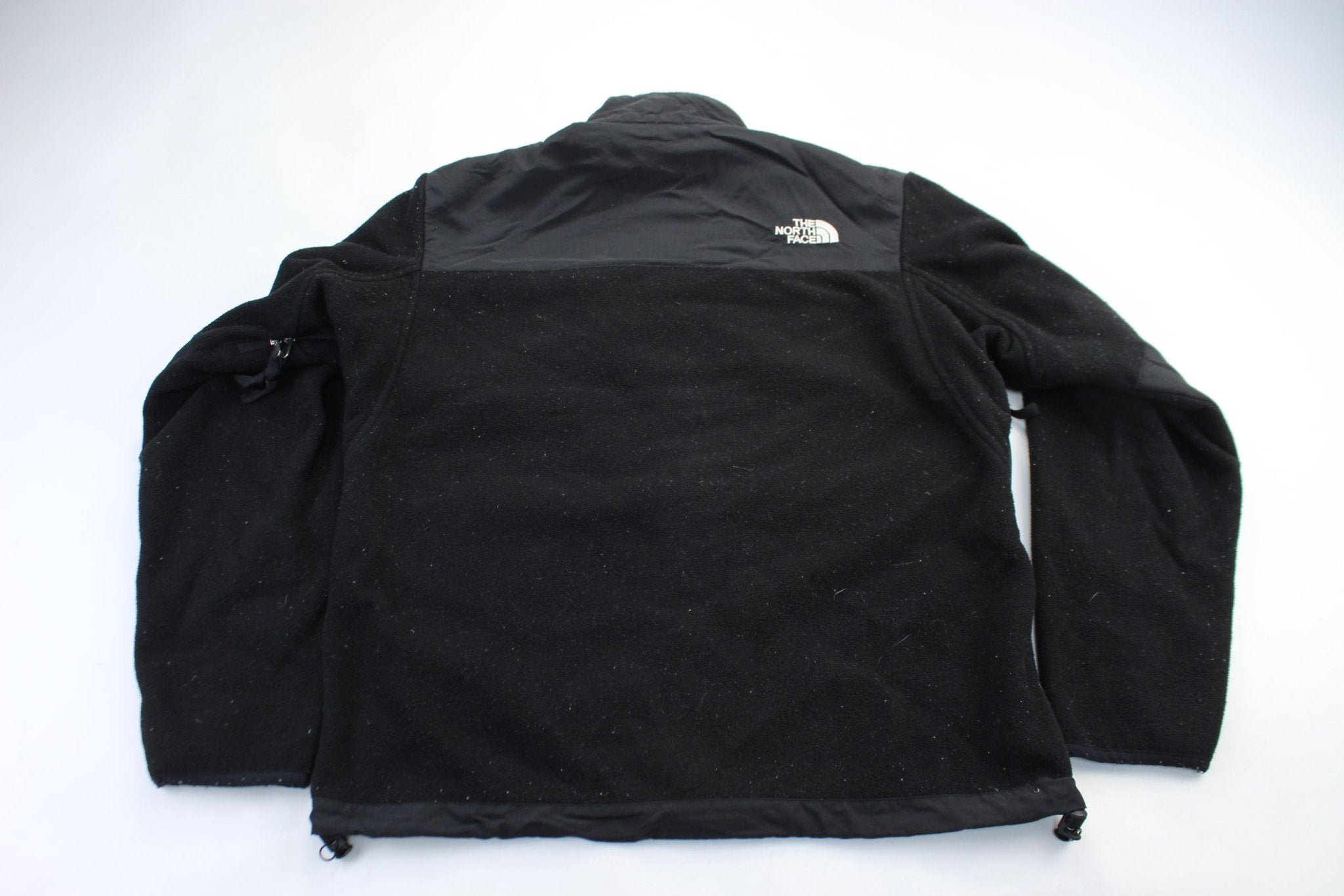 Women's The North Face Embroidered Logo Black Zip Up Jacket - ThriftedThreads.com