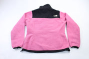 Women's The North Face Embroidered Logo Pink & Black Jacket - ThriftedThreads.com