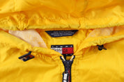 Women's Tommy Girl Jeans Embroidered Yellow Zip Up Jacket - ThriftedThreads.com
