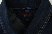 Women's Tommy Hilfiger Dark Wash Denim Jacket - ThriftedThreads.com