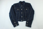 Women's Tommy Hilfiger Dark Wash Denim Jacket - ThriftedThreads.com