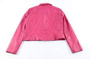 Women's Wilson Leather Pink Leather Jacket - ThriftedThreads.com