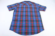 Wrangler Plaid Button Down T-Shirt - ThriftedThreads.com