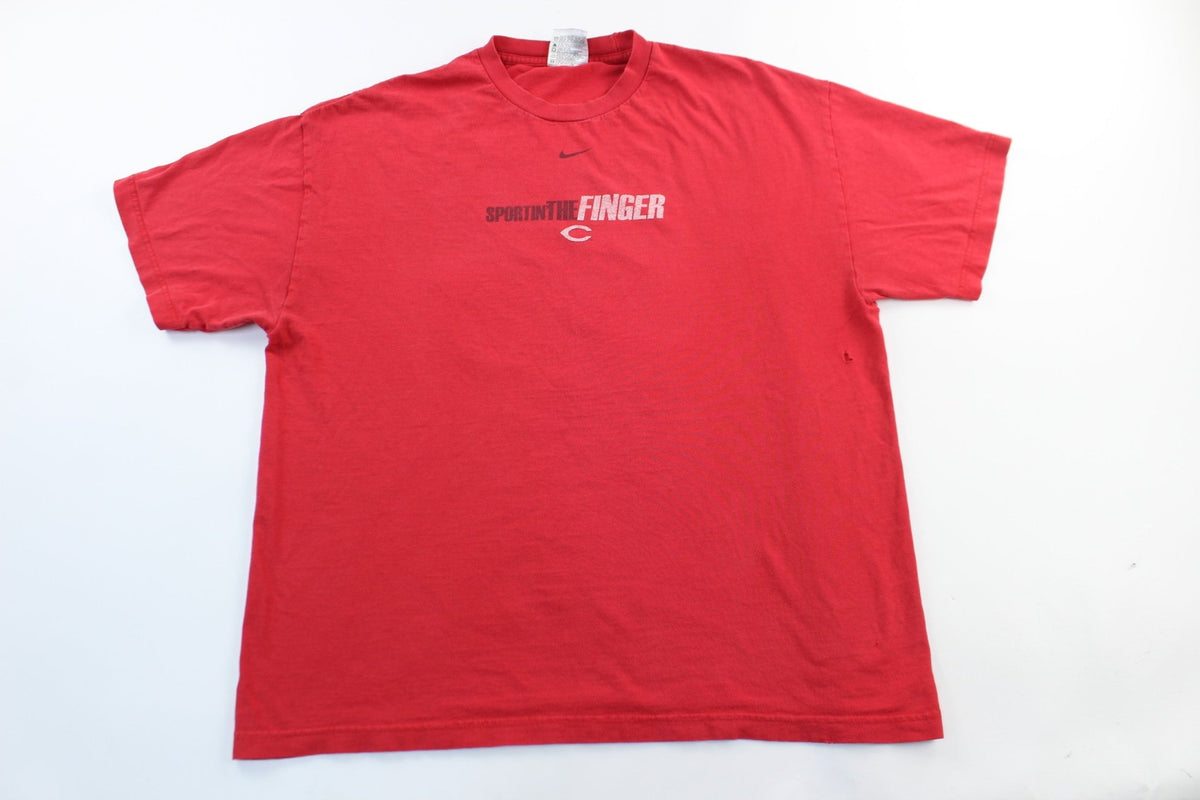 Y2K Nike Cincinnati Reds Foam Finger T-Shirt – ThriftedThreads.com