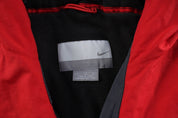 Y2K Nike Embroidered Logo Red, Black, & White Zip Up Jacket - ThriftedThreads.com