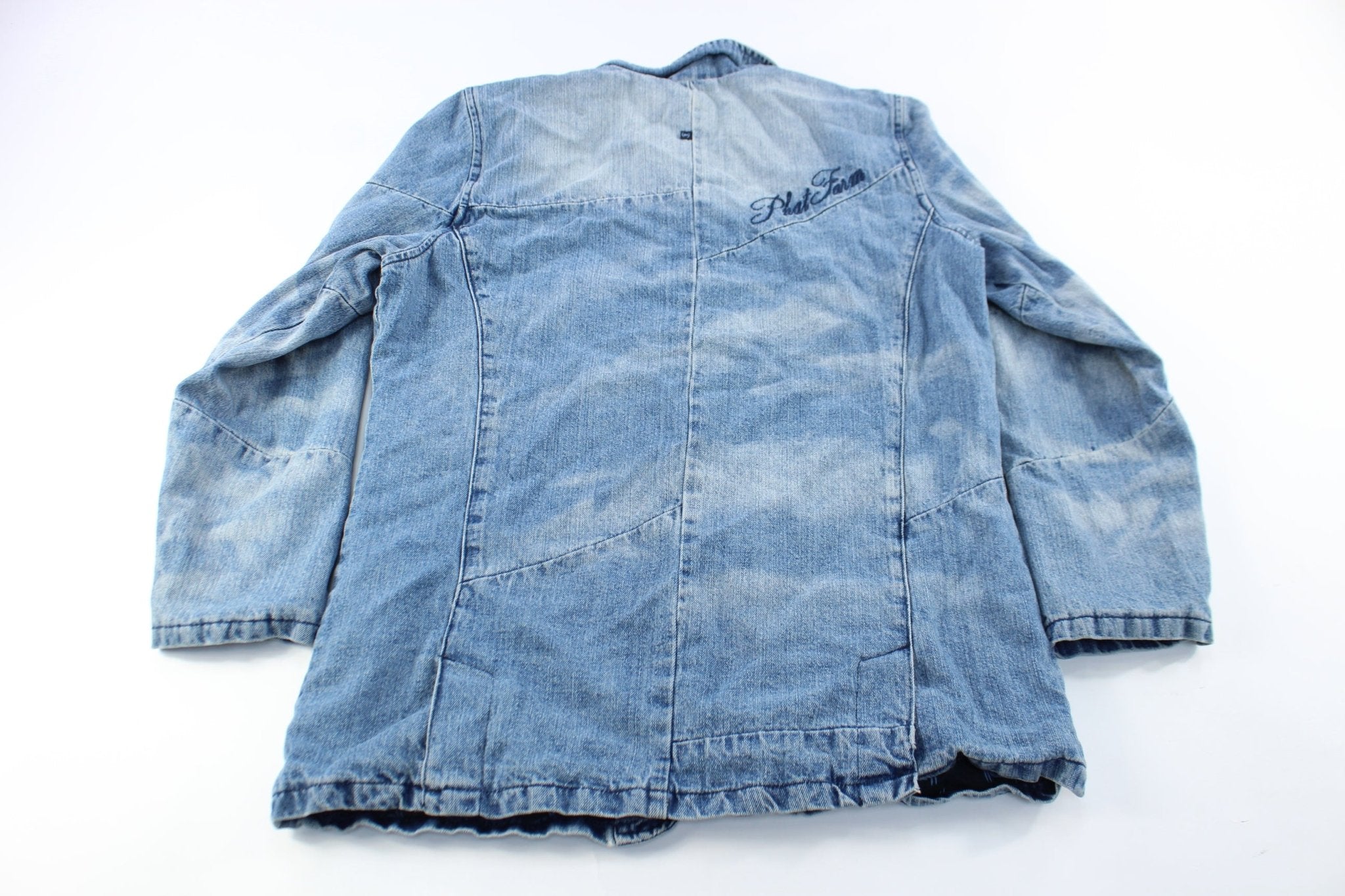 Y2K Phat Farm Embroidered Denim Jacket - ThriftedThreads.com