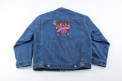 Youth Hard Rock Hotel Embroidered Las Vegas Denim Jacket - ThriftedThreads.com