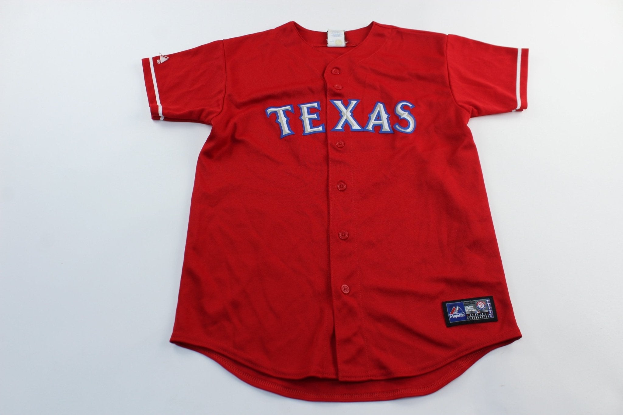 Youth Majestic Texas Rangers Michael Young Jersey