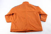 Youth Nike Embroidered Logo Orange & Navy Blue Zip Up Jacket - ThriftedThreads.com
