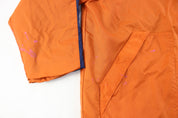 Youth Nike Embroidered Logo Orange & Navy Blue Zip Up Jacket - ThriftedThreads.com