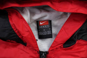 Youth Nike Embroidered NBA Logo Black & Red Jacket - ThriftedThreads.com