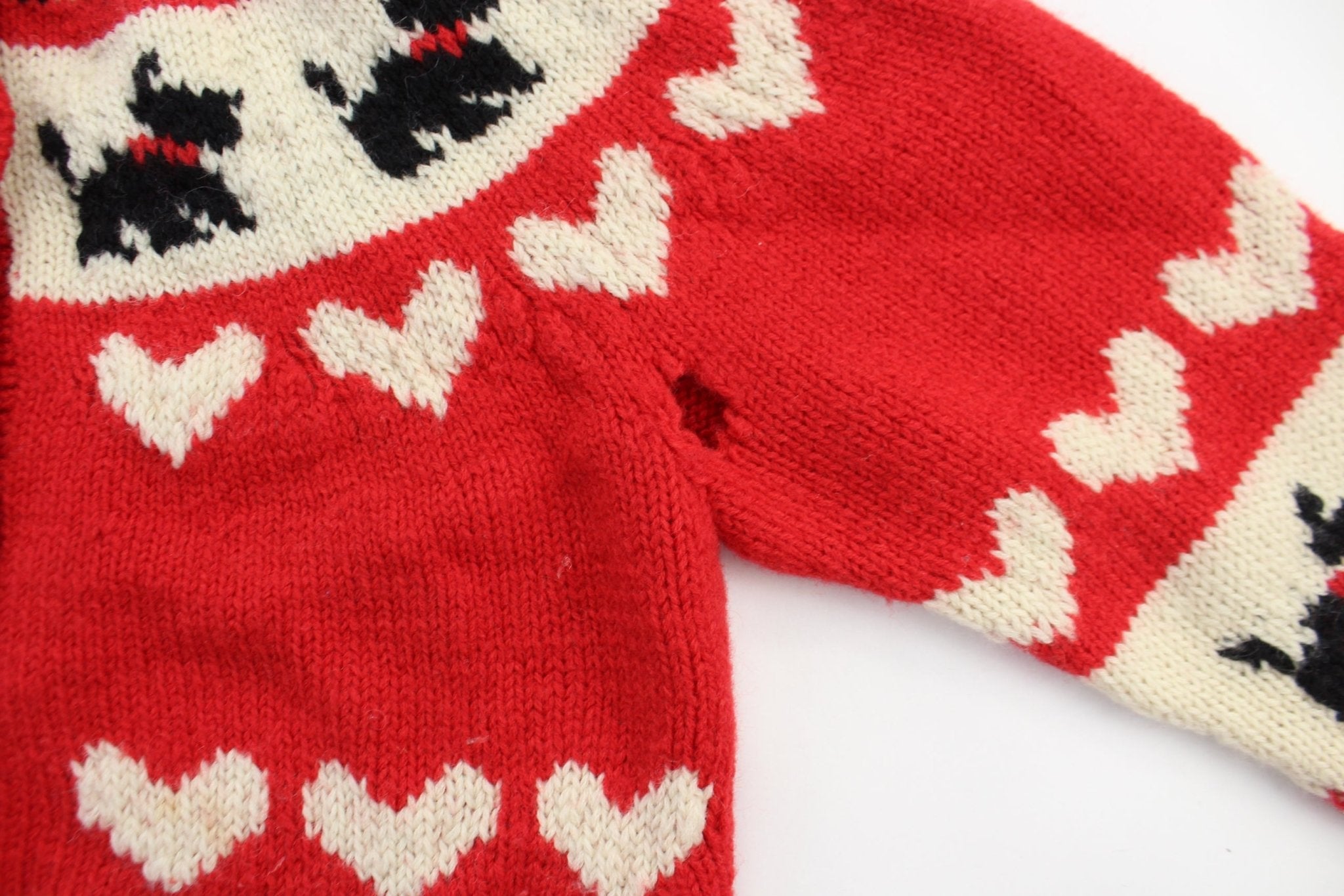 Youth One of a Kind by Shirley Duffy Knitted Cardigan Sweater - ThriftedThreads.com