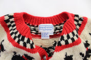 Youth One of a Kind by Shirley Duffy Knitted Cardigan Sweater - ThriftedThreads.com