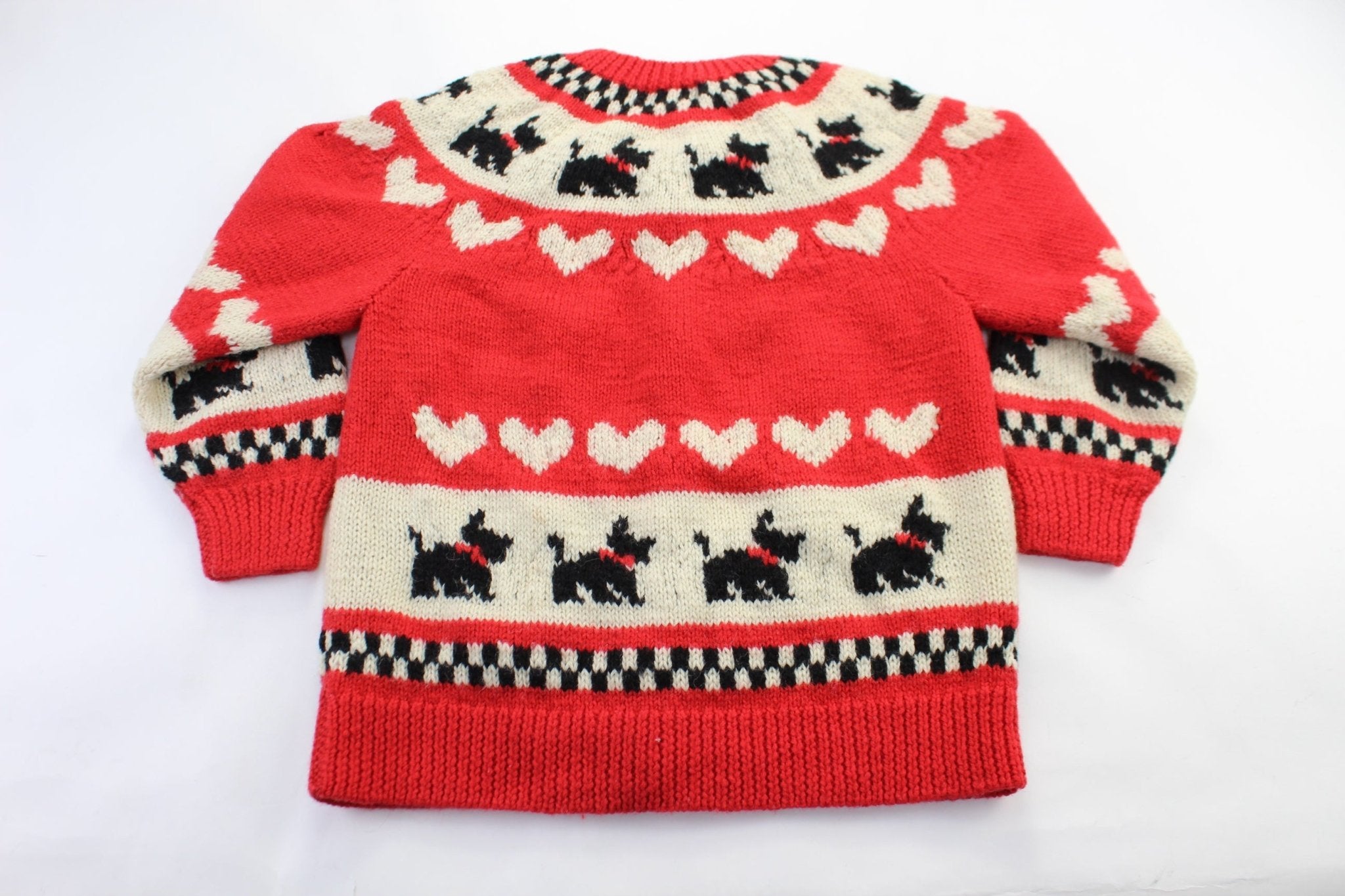 Youth One of a Kind by Shirley Duffy Knitted Cardigan Sweater - ThriftedThreads.com