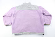 Youth Women's The North Face Embroidered Pink & Grey Zip Up Jacket - ThriftedThreads.com